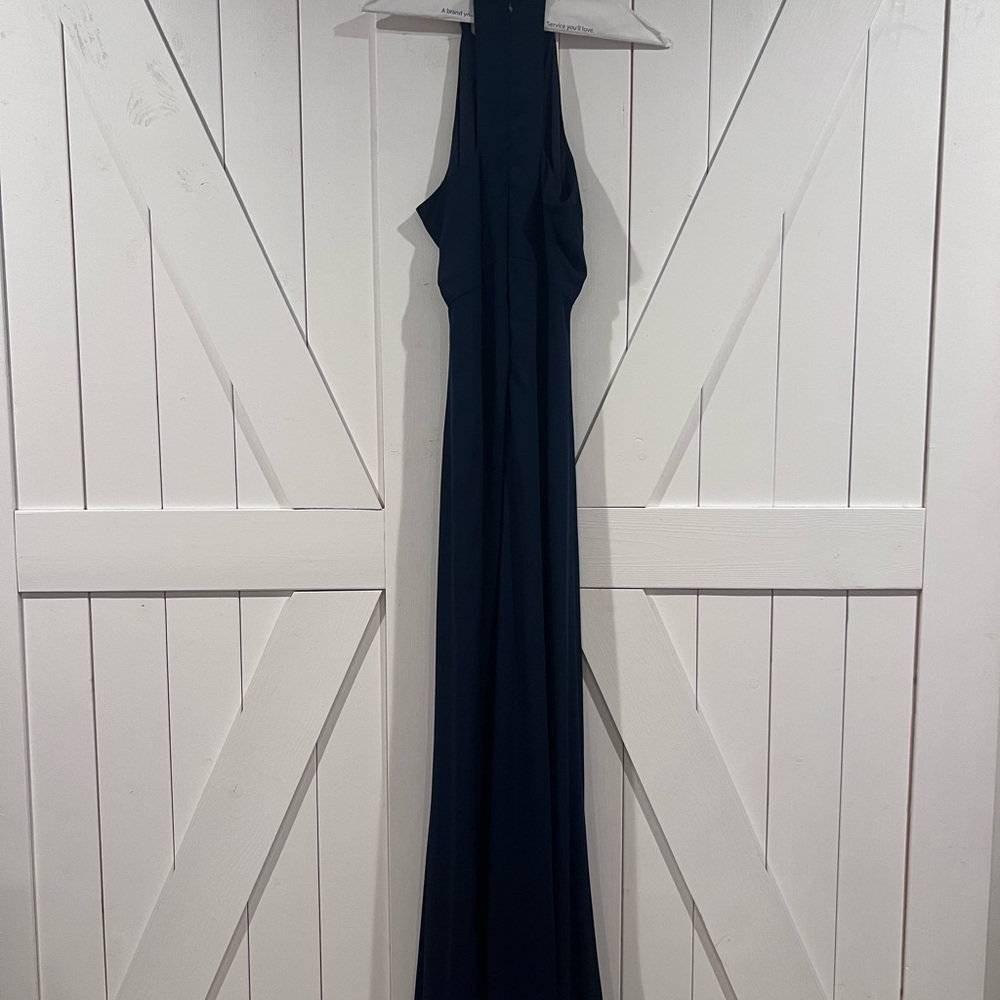 Lulus Beauty and Grace Keyhole Front Navy Blue Maxi Dress - Picture 5 of 7